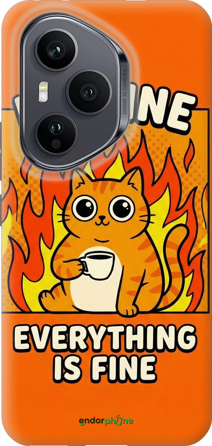 Силіконовий чехол Funny Cat для Huawei Honor 400 PRO 5G - 6786u-4036 изображение 