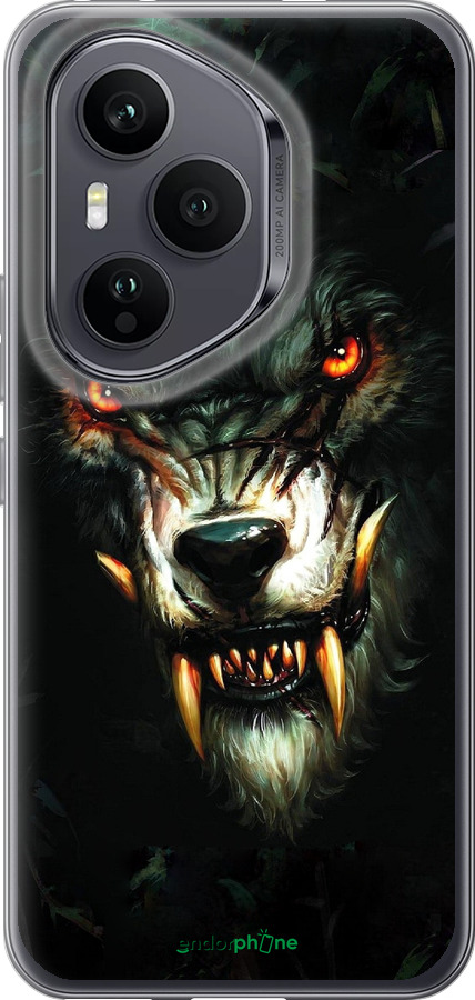 Силиконовый чехол Дьявольский волк для Huawei Honor 400 PRO 5G - 833u-4036 изображение 
