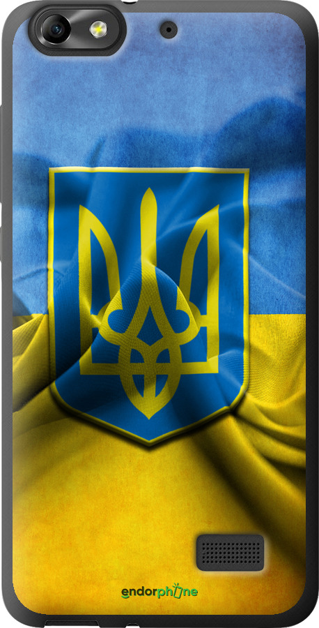 

Силіконовий чохол "Прапор та герб України" для Huawei Honor 4C, Блакитний