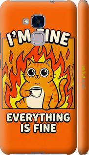 3D пластиковый матовый чехол 'Funny Cat' для Huawei GT3 изображение 5