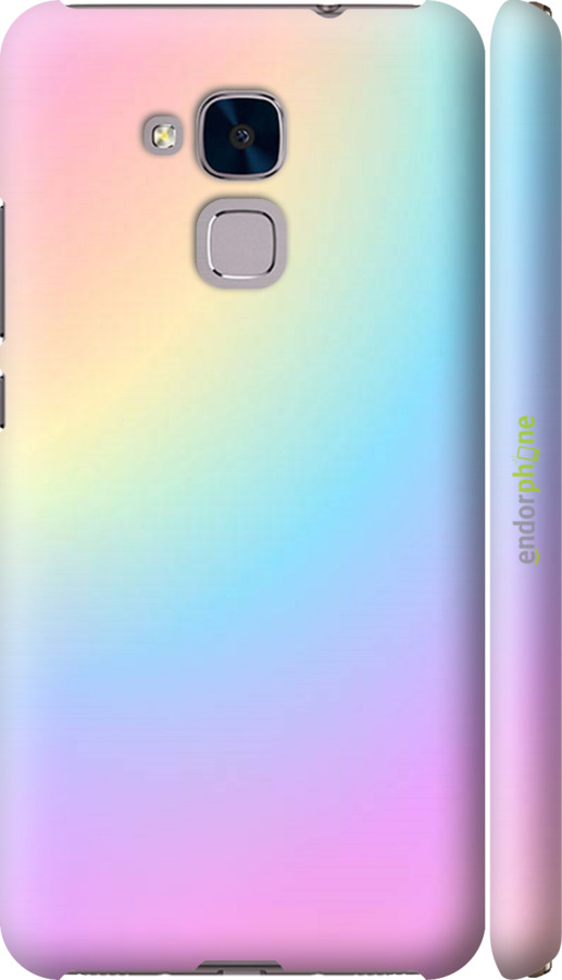 

3D пластиковий матовий чохол "Веселка 2" для Huawei Honor 5C, Рожевий