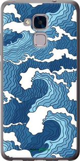 2D пластиковый чехол Абстрактный рисунок морских волн для Huawei Honor 5C - 6538t-356 изображение 
