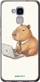 2D пластиковый чехол 'Funny Capybara CEO Working' для Huawei GT3 изображение 3