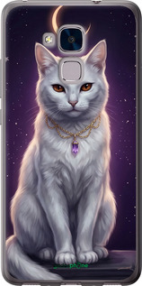 2D пластиковый чехол Mystic White Cat Gothic Dark Purple Gold для Huawei Honor 5C - 6805t-356 изображение 