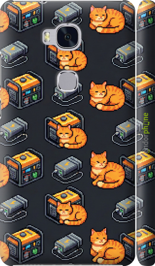 3D пластиковый матовый чехол Autonomous Zone для Huawei Honor 5X - 6771m-176 изображение 