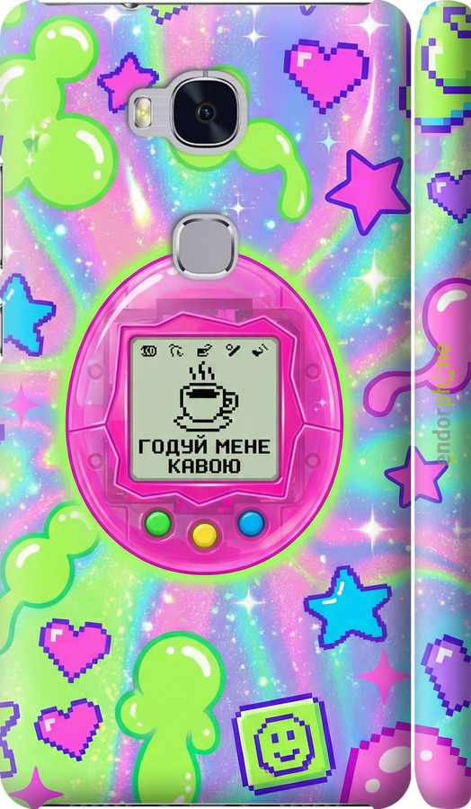 3D пластиковый матовый чехол Y2K Aesthetic Retro Pet: Годуй мене кавою для Huawei Honor 5X - 6784m-176 изображение 