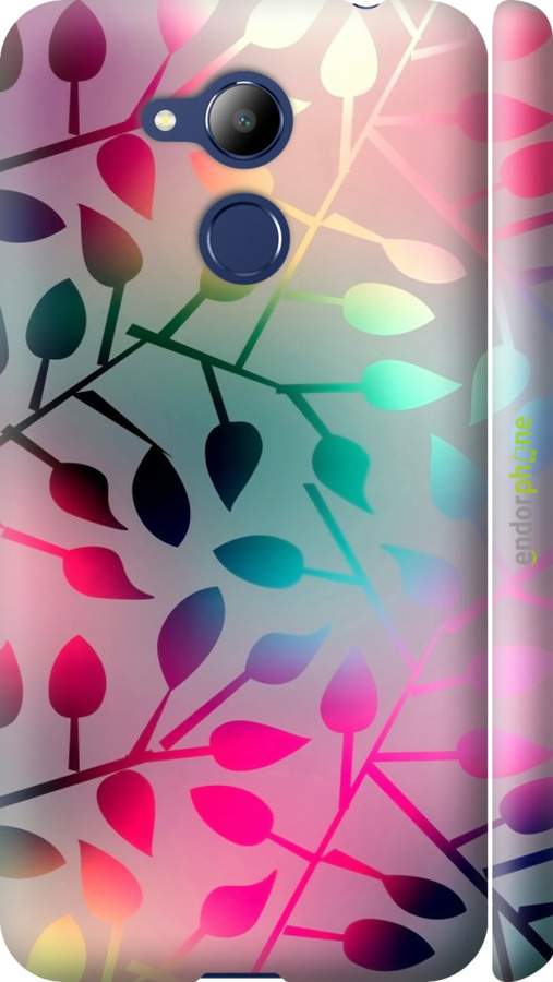 

3D пластиковий матовий чохол "Листя" для Huawei Honor 6C Pro
