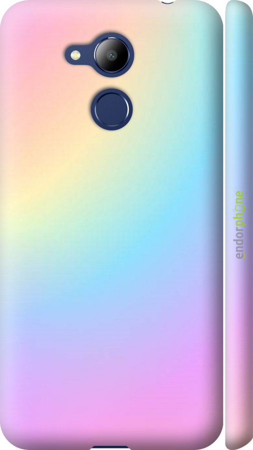 

3D пластиковий матовий чохол "Веселка 2" для Huawei Honor 6C Pro, Рожевий