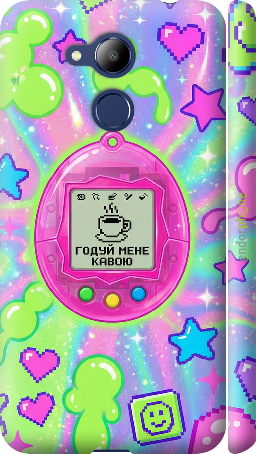 3D пластиковый матовый чехол Y2K Aesthetic Retro Pet: Годуй мене кавою для Huawei Honor 6C Pro - 6784m-1358 изображение 