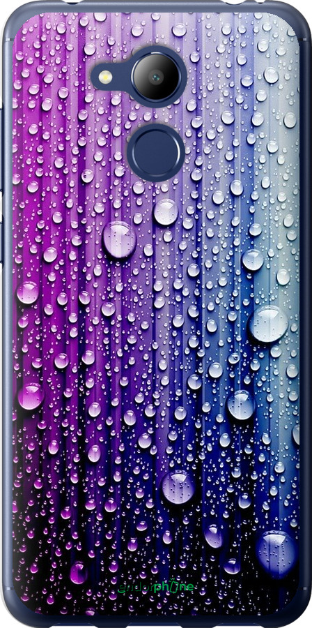 

Силіконовий чохол "Краплини води" для Huawei Honor 6C Pro, Синій