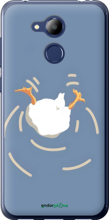 Силиконовый чехол Гусь ныряет для Huawei Honor 6C Pro - 6275u-1358 изображение 
