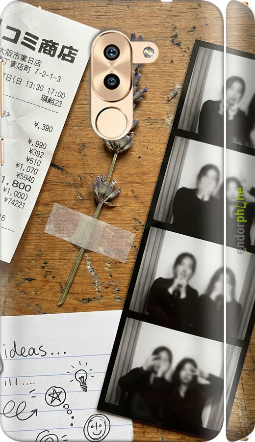 3D пластиковий матовий чехол Aesthetic Scrapbook Collage для Huawei Honor 6X - 6773m-460 изображение 