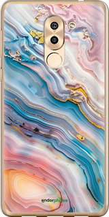 2D пластиковий чехол Мрамор красивый для Huawei Honor 6X - 6376t-460 изображение 