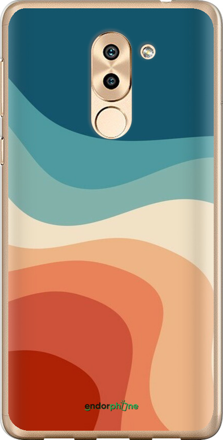 2D пластиковый чехол В стиле ретро с волнами для Huawei GR5 2017 - 6531t-473 изображение 