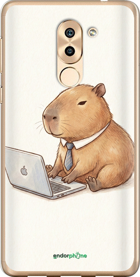 2D пластиковый чехол Funny Capybara CEO Working для Huawei Honor 6X - 6777t-460 изображение 
