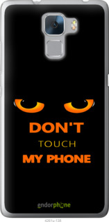 Силиконовый чехол Don't touch the phone для Huawei Honor 7 - 4261u-138 изображение 