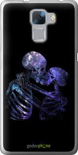 Силиконовый чехол С изображением скелета для Huawei Honor 7 - 6537u-138 изображение 