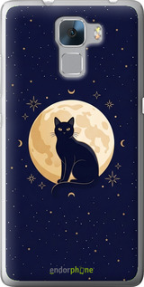 Силиконовый чехол 'Cute Cat Celestial/Witchy' для Huawei Honor 7 изображение 3