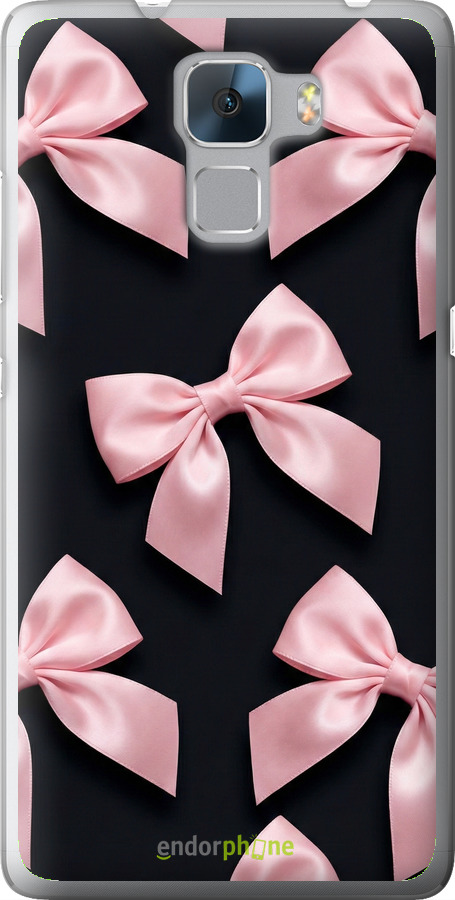Силиконовый чехол Coquette Ribbons Dark Coquette для Huawei Honor 7 - 6767u-138 изображение 