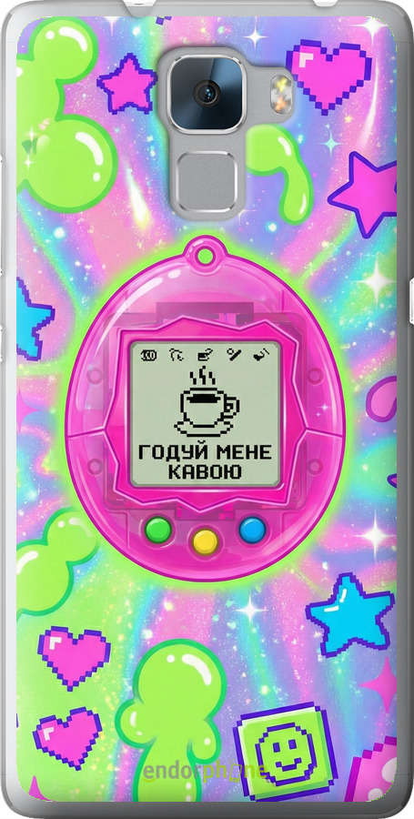 Силиконовый чехол Y2K Aesthetic Retro Pet: Годуй мене кавою для Huawei Honor 7 - 6784u-138 изображение 
