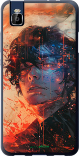 Силиконовый чехол Лицо в пламени для Huawei Honor 7i - 6127u-489 изображение 