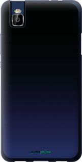 Силиконовый чехол Градиент в тёмно - синем стиле для Huawei Honor 7i - 6542u-489 изображение 