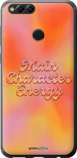 Силиконовый чехол Aura Gradient Main Character Energy Aesthetic Y2K для Huawei Honor 7X - 6783u-1139 изображение 