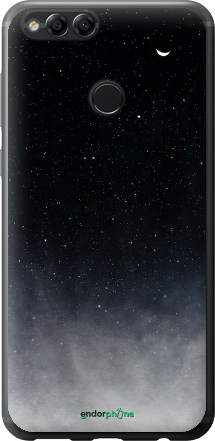 Силиконовый чехол Сині хмари, Синій місяць для Huawei Honor 7X - 6396u-1139 изображение 