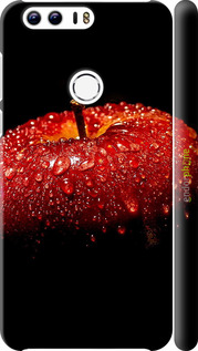 3D пластиковий матовий чехол Яблуко для Huawei Honor 8 - 6022m-351 изображение 