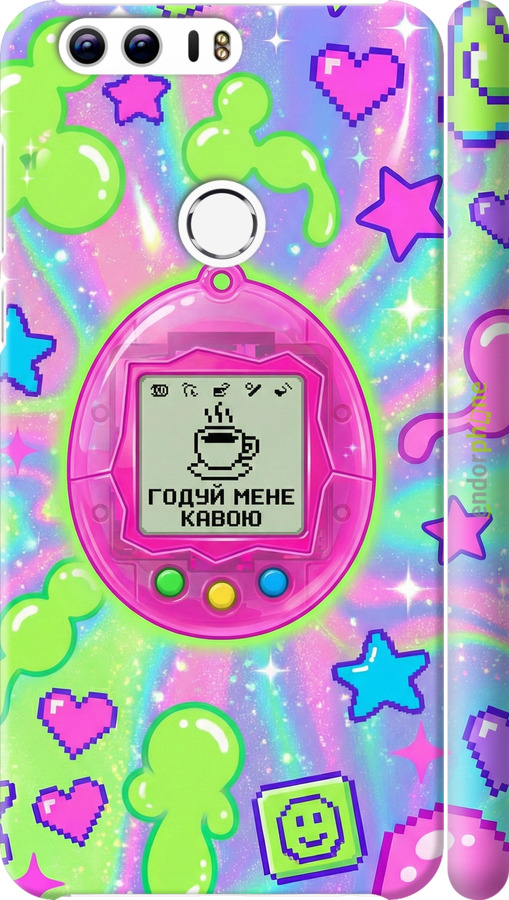 3D пластиковый матовый чехол Y2K Aesthetic Retro Pet: Годуй мене кавою для Huawei Honor 8 - 6784m-351 изображение 