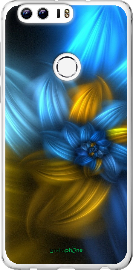 

Силіконовий чохол "Візерунок 46" для Huawei Honor 8, Синій