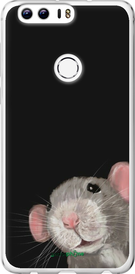Силіконовий чехол The Peeking Rat для Huawei Honor 8 - 6442u-351 изображение 