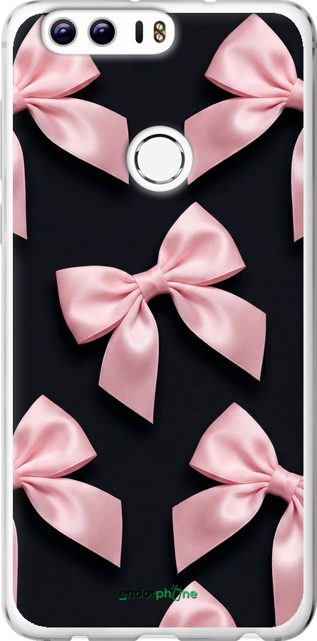 Силиконовый чехол Coquette Ribbons Dark Coquette для Huawei Honor 8 - 6767u-351 изображение 