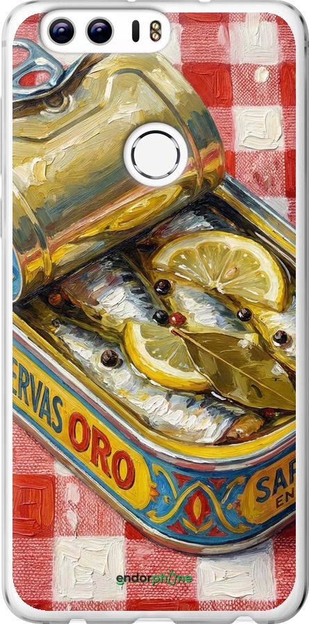 Силиконовый чехол Vintage Sardine Tin Phone для Huawei Honor 8 - 6772u-351 изображение 