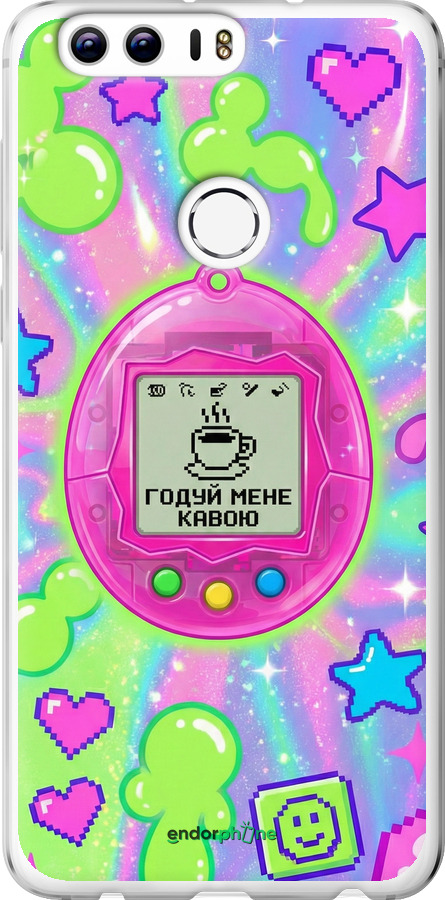 Силиконовый чехол Y2K Aesthetic Retro Pet: Годуй мене кавою для Huawei Honor 8 - 6784u-351 изображение 