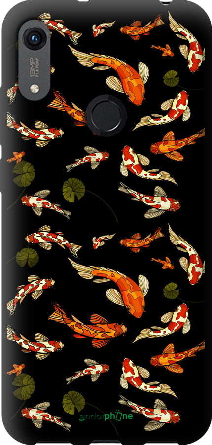 

Coque du TPU noir "Poisson Koi" pour Huawei Y6s, Jaune
