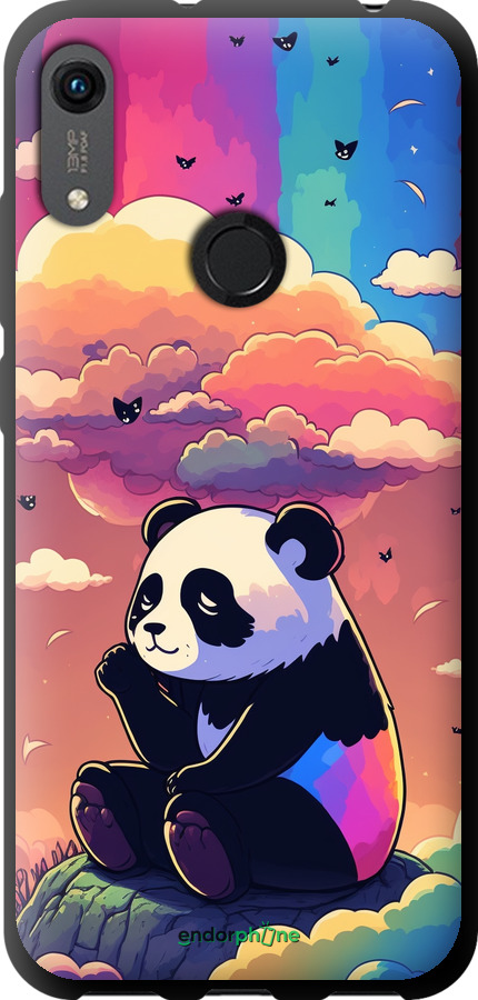 TPU чехол Панда в облаках для Huawei Honor 8A - 5585b-1635 изображение 