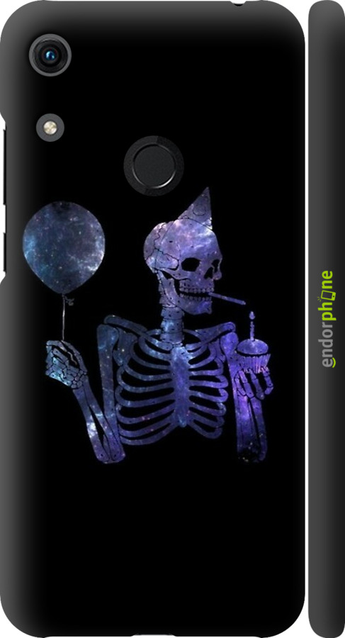 3D пластиковый матовый чехол Скелетное искусство для Huawei Honor 8A - 6536m-1635 изображение 