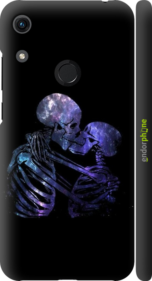 3D пластиковый матовый чехол С изображением скелета для Huawei Honor 8A - 6537m-1635 изображение 
