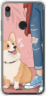 Силикон с усиленными углами чехол Корги 3 для Huawei Honor 8A - 6707sp-1635 изображение 