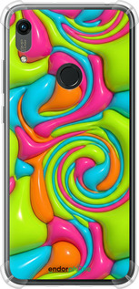 Силикон с усиленными углами чехол Y2K Jelly Dream для Huawei Y6s - 6780sp-1871 изображение 