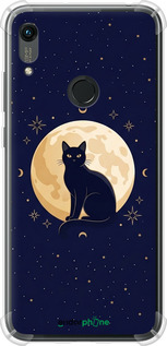 Силіконовий протиударний с посиленими кутами чохол 'Cute Cat Celestial/Witchy' для Huawei Y6s зображення 5