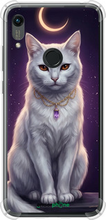 Силіконовий протиударний с посиленими кутами чехол Mystic White Cat Gothic Dark Purple Gold для Huawei Y6s - 6805sp-1871 изображение 