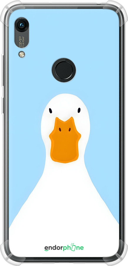 Силіконовий протиударний с посиленими кутами чехол Гусак для Huawei Y6s - 6350sp-1871 изображение 