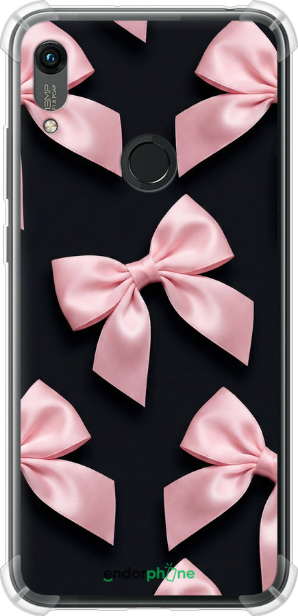 Силіконовий протиударний с посиленими кутами чехол Coquette Ribbons Dark Coquette для Huawei Y6s - 6767sp-1871 изображение 