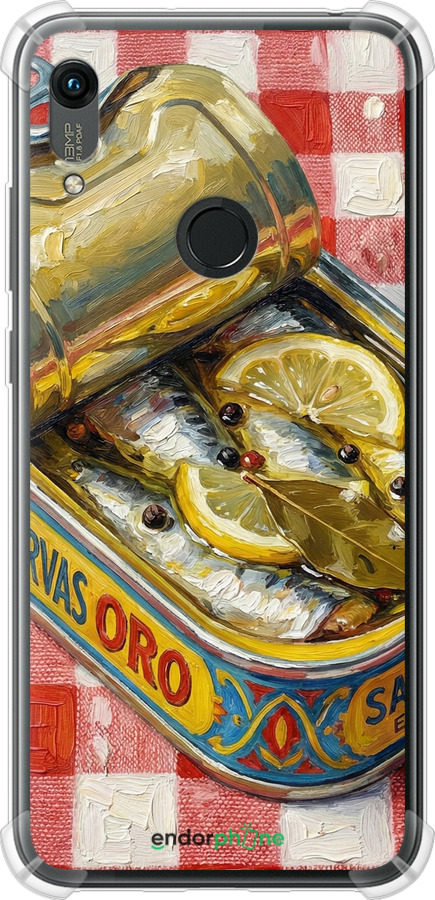 Силіконовий протиударний с посиленими кутами чехол Vintage Sardine Tin Phone для Huawei Y6s - 6772sp-1871 изображение 
