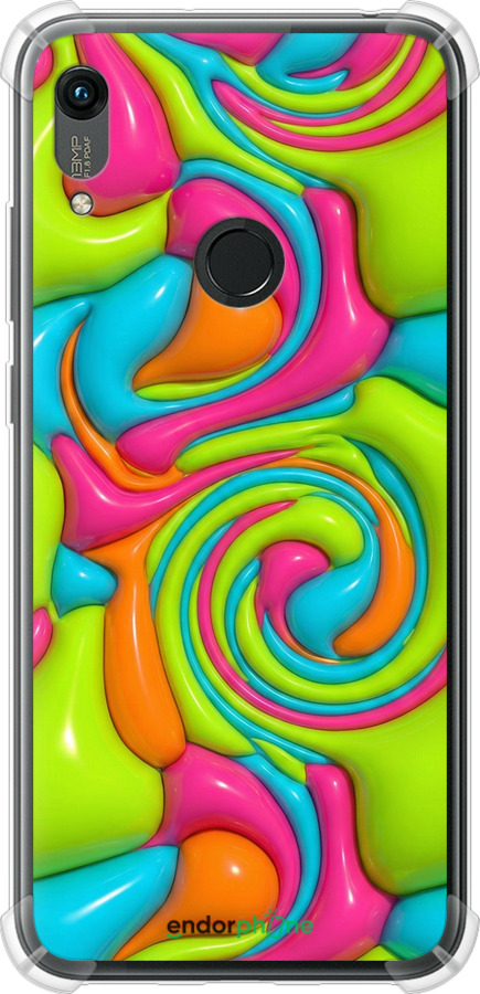 Силикон с усиленными углами чехол Y2K Jelly Dream для Huawei Y6s - 6780sp-1871 изображение 