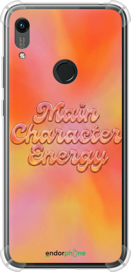Силикон с усиленными углами чехол Aura Gradient Main Character Energy Aesthetic Y2K для Huawei Y6s - 6783sp-1871 изображение 