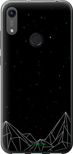 Силіконовий чехол Чорно білі абстрактні гори для Huawei Y6s - 6437u-1871 изображение 