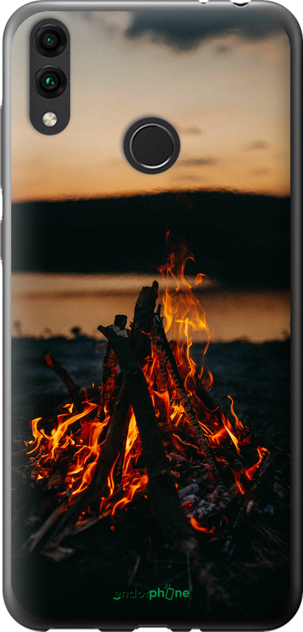 Силіконовий чехол Вогонь для Huawei Honor 8C - 6021u-1590 изображение 